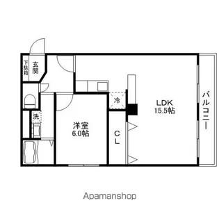 メゾン古城21【3階】の間取り
