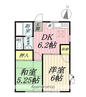 埼玉県八潮市八潮3丁目【アパート】の間取り