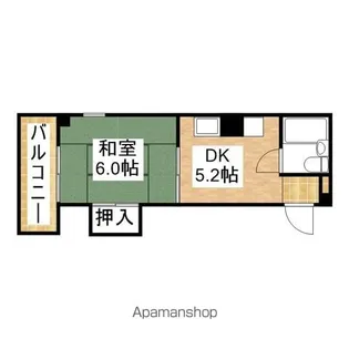 第2ニシノビル【302号室】の間取り