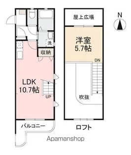 プティ・アントルポ【405号室】の間取り