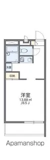 レオパレスGREENCOURT【1階】の間取り