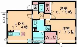 バードネイチャー C棟【1階】の間取り