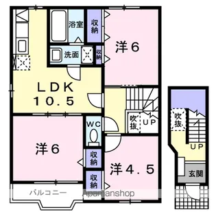 サンパティーク A棟【2階】の間取り