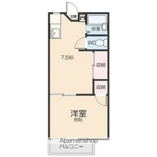 ハイツ月【101号室】の間取り