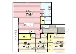 MEREA千歳【5階】の間取り