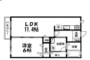 ルミエール北山【2階】の間取り