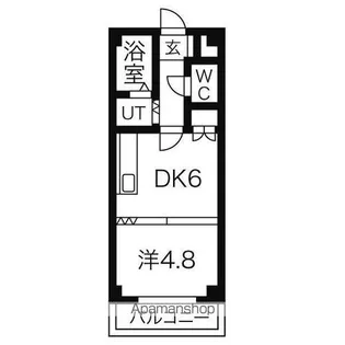OMレジデンス宮の森【208号室】の間取り