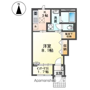 ルシエル 18【1階】の間取り