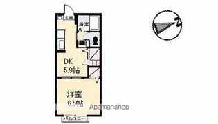 コーポセレッソ【101号室】の間取り