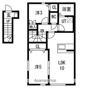 TX前沢 A【2階】の間取り
