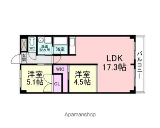 イプシロン【C-415号室】の間取り
