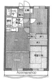 マンショングリーンビューA【303号室】の間取り
