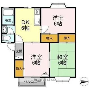 コーポウィステリア B【1階】の間取り