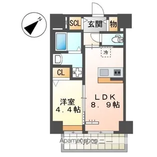 セラヴィ箱崎【2階】の間取り