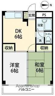 サザンパレス【103号室】の間取り