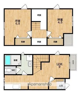 フローラハイツ2【1階】の間取り