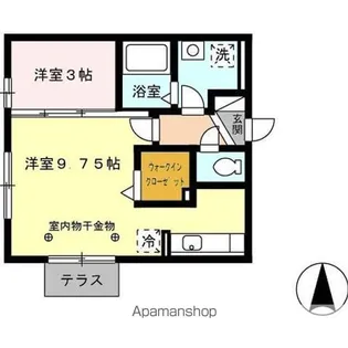 ユニ ステイ参番館【1階】の間取り