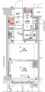 ハーモニーレジデンス神楽坂ヒルズセカンド【4階】の間取り