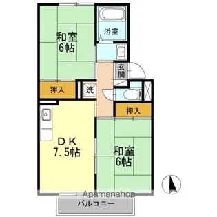 プレジールマーチ A【1階】の間取り