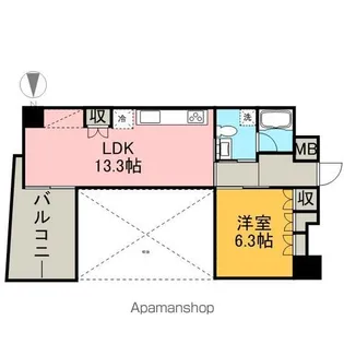 LASANTE葵【9階】の間取り