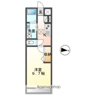 オルセー【1階】の間取り