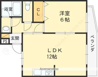 ミスターK北武庫之荘【1階】の間取り