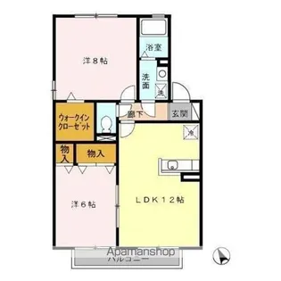 アメニティモア B【2階】の間取り