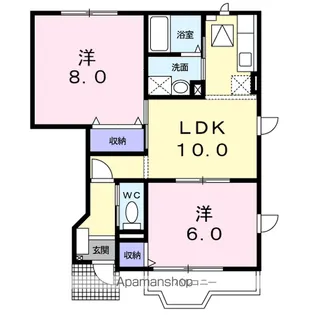 セレーノA【1階】の間取り