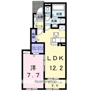 グランドヒルK【1階】の間取り
