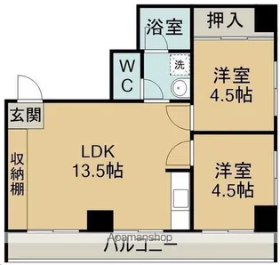 サンファンレジデンス【10階】の間取り