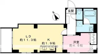 GEM西新宿(ZEH)【401号室号室】の間取り