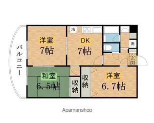 クラウンハウス【2階】の間取り