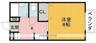 ベルフォーレ箕面【2階】の間取り