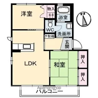 バリュージュ萌芽D【101号室】の間取り