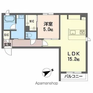 シャーメゾン リラッサIKURA【1階】の間取り