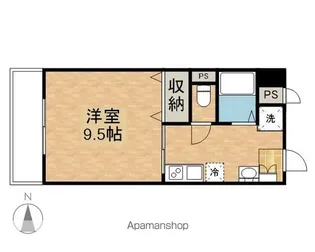 PALAZZOWAKO【702号室】の間取り