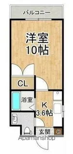 ハーバルフラット【4階】の間取り