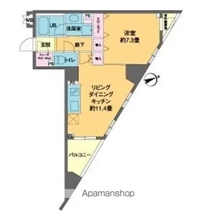 カスタリア池袋【4階】の間取り