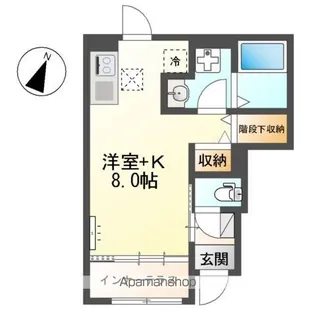 ヴェリテ昭島【1階】の間取り