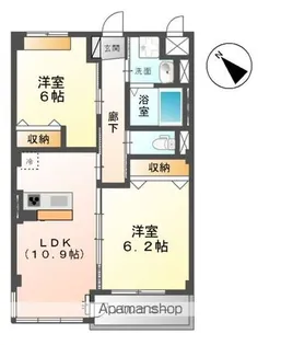 イトビューパレス【2階】の間取り