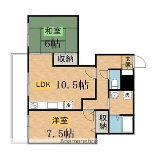 シルクトゥリー A【1階】の間取り