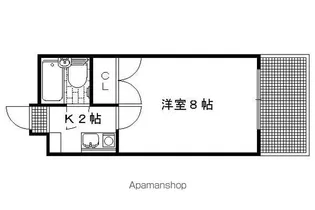 サンダ館II【107号室】の間取り