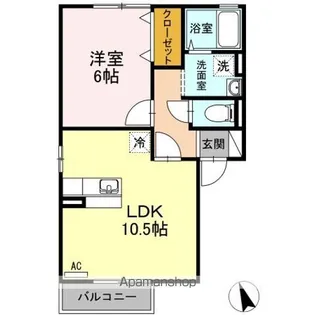 プロムナード・U B棟【2階】の間取り