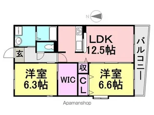 アビタシオンデュプルミエ【1階】の間取り