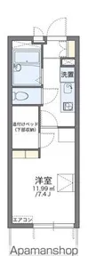 レオパレスアメニティ名古屋【209号室】の間取り