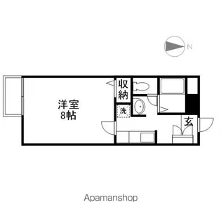 フォブールサウス【1階】の間取り
