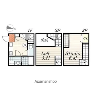 メゾン・ド・ルミナーレ【1階】の間取り