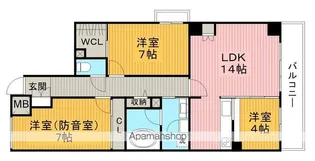 ファイブレジデンス西緑丘【1階】の間取り