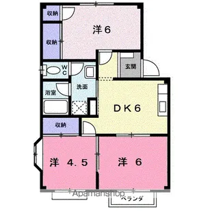 エルディム落合南A【2階】の間取り
