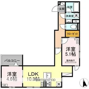 セレスティア前野町【3階】の間取り